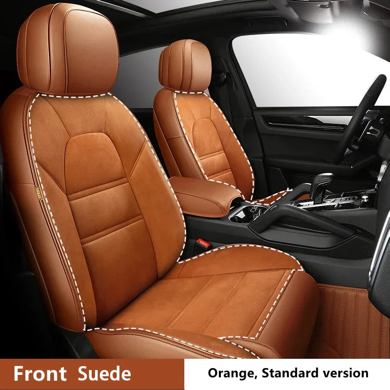 Suede Leather Seat Covers for Audi Q7 (7‑Seater)