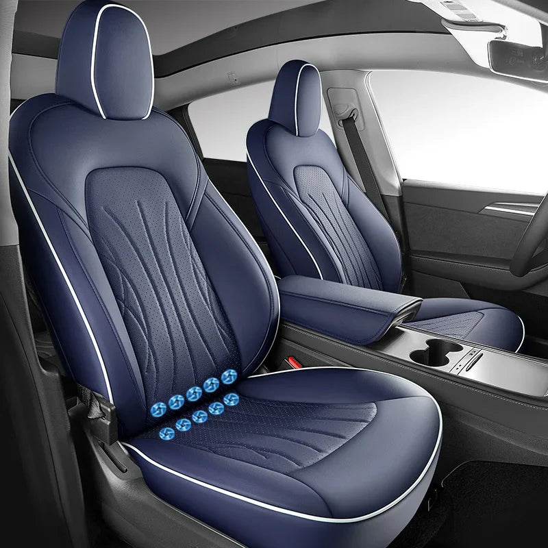 Ventilated Cooling Seat Cushion with 10 Fans for Tesla Model Y - Full Surround