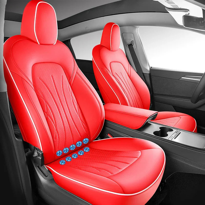 Ventilated Cooling Seat Cushion with 10 Fans for Tesla Model Y - Full Surround