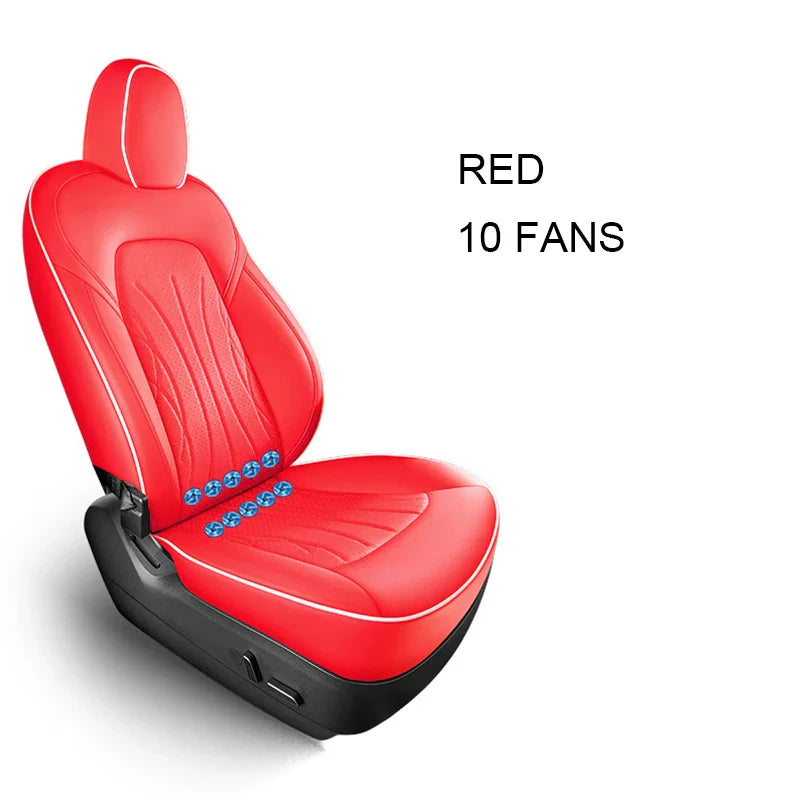 Ventilated Cooling Seat Cushion with 10 Fans for Tesla Model Y - Full Surround