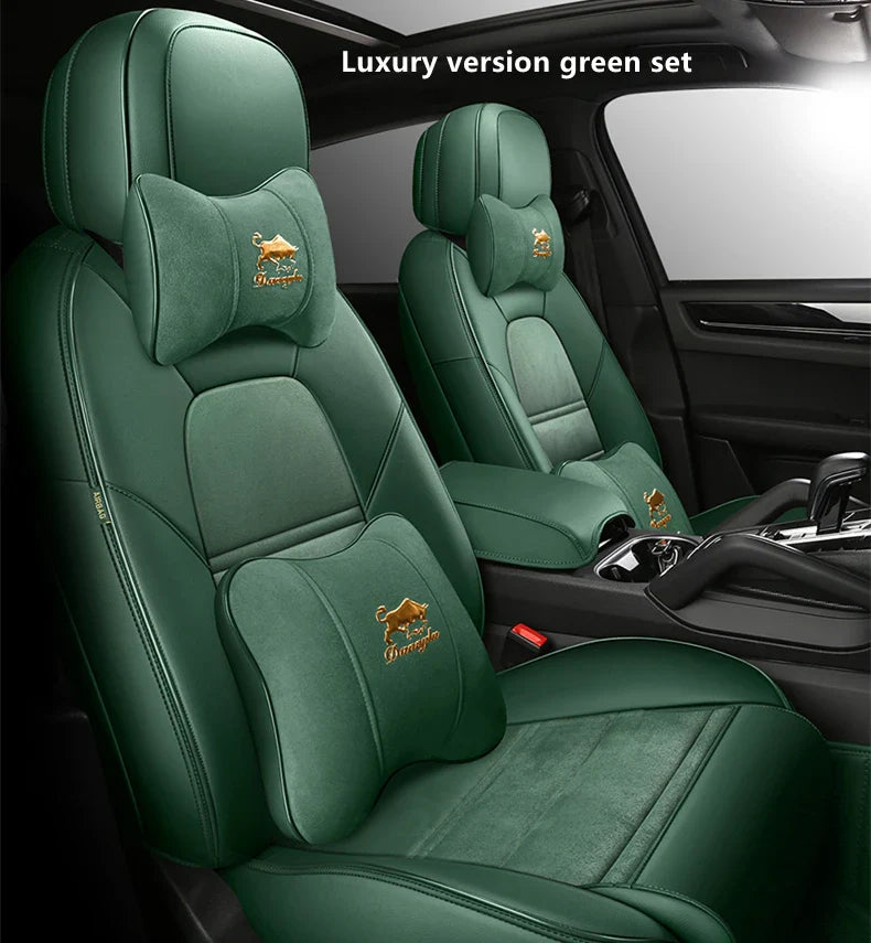 Suede Leather Seat Covers for Audi Q7 (7‑Seater)