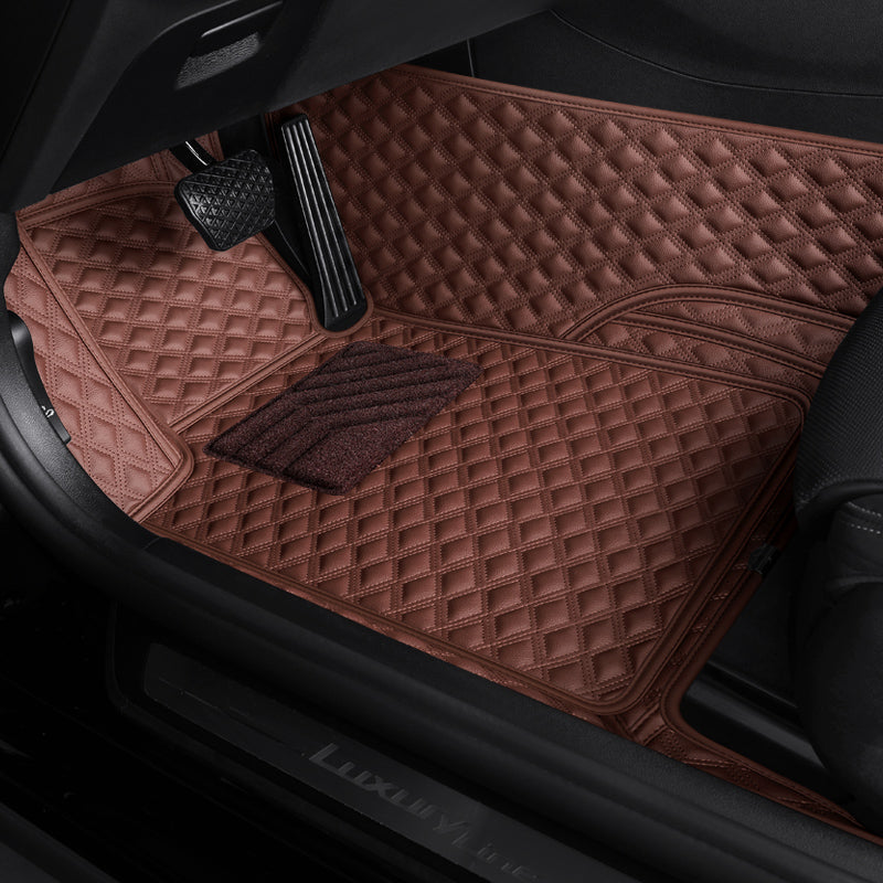 Custom-Fit Leather Floor Mats