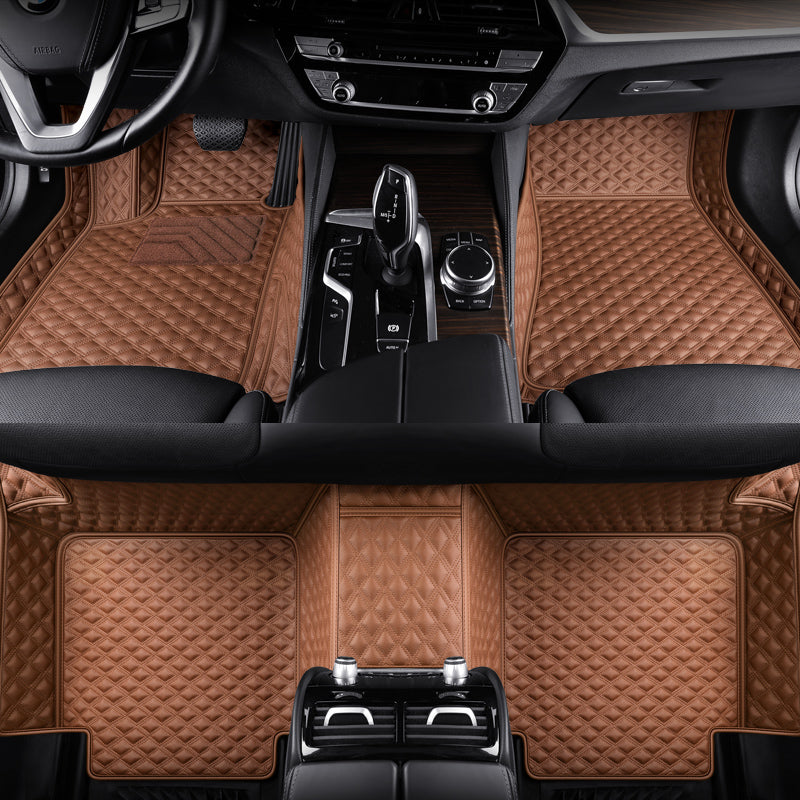 Custom-Fit Leather Floor Mats