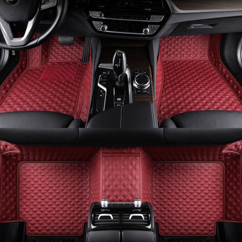 Custom-Fit Leather Floor Mats