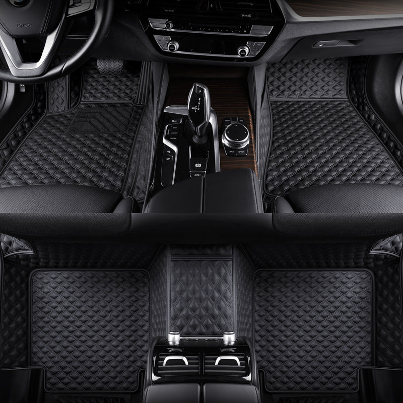 Custom-Fit Leather Floor Mats
