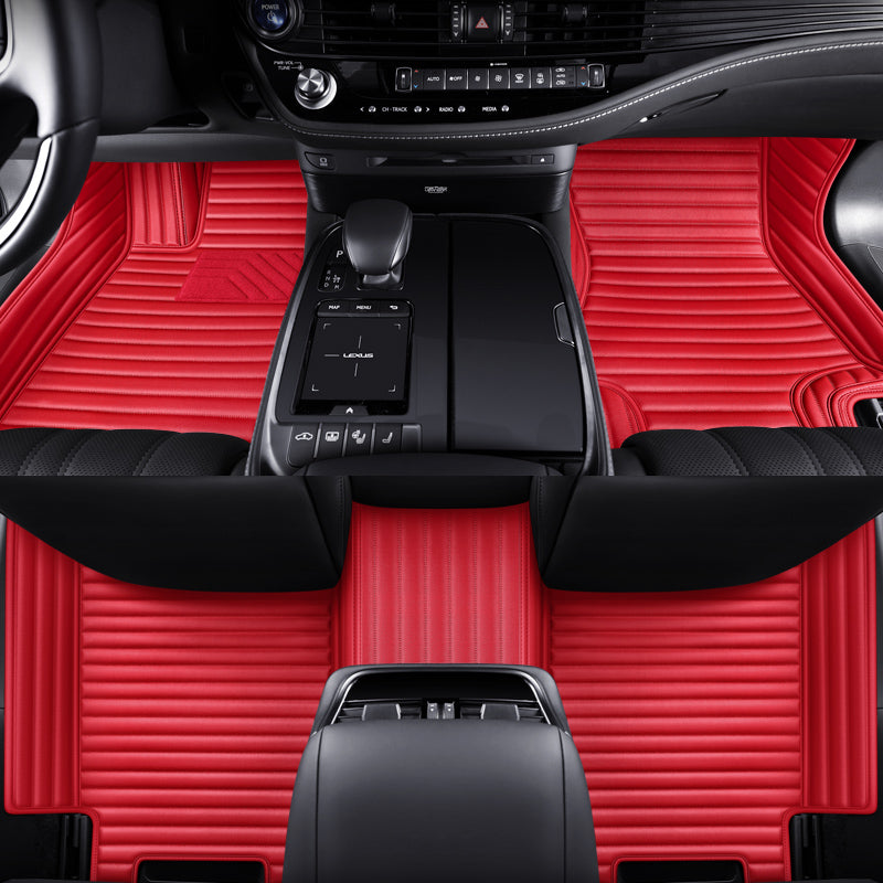 Custom-Fit Leather Floor Mats