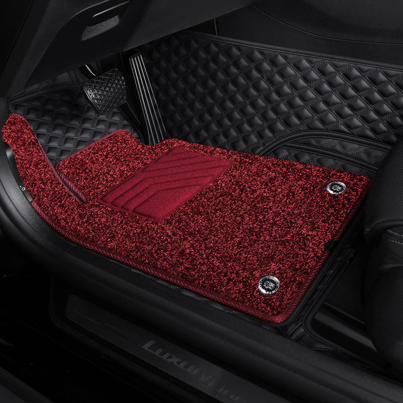 Custom-Fit Leather Floor Mats