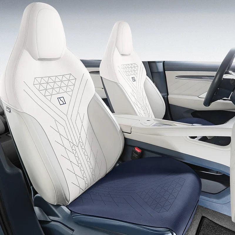 Car Suede Saddle Cushion Pad Half-Covered for Zeekr 001