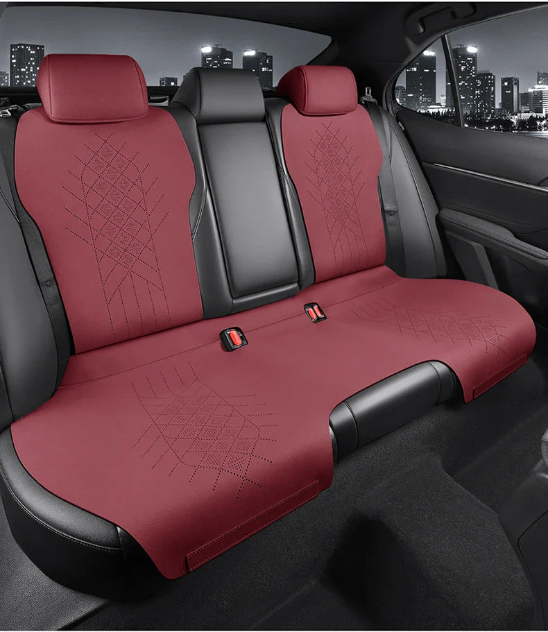 Half-Cover Alcantara Suede Car Seat Cushion Pads for Toyota Highlander