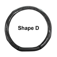 38 cm Universal Leather Steering Wheel Cover – Leopard Print, Anti-Slip