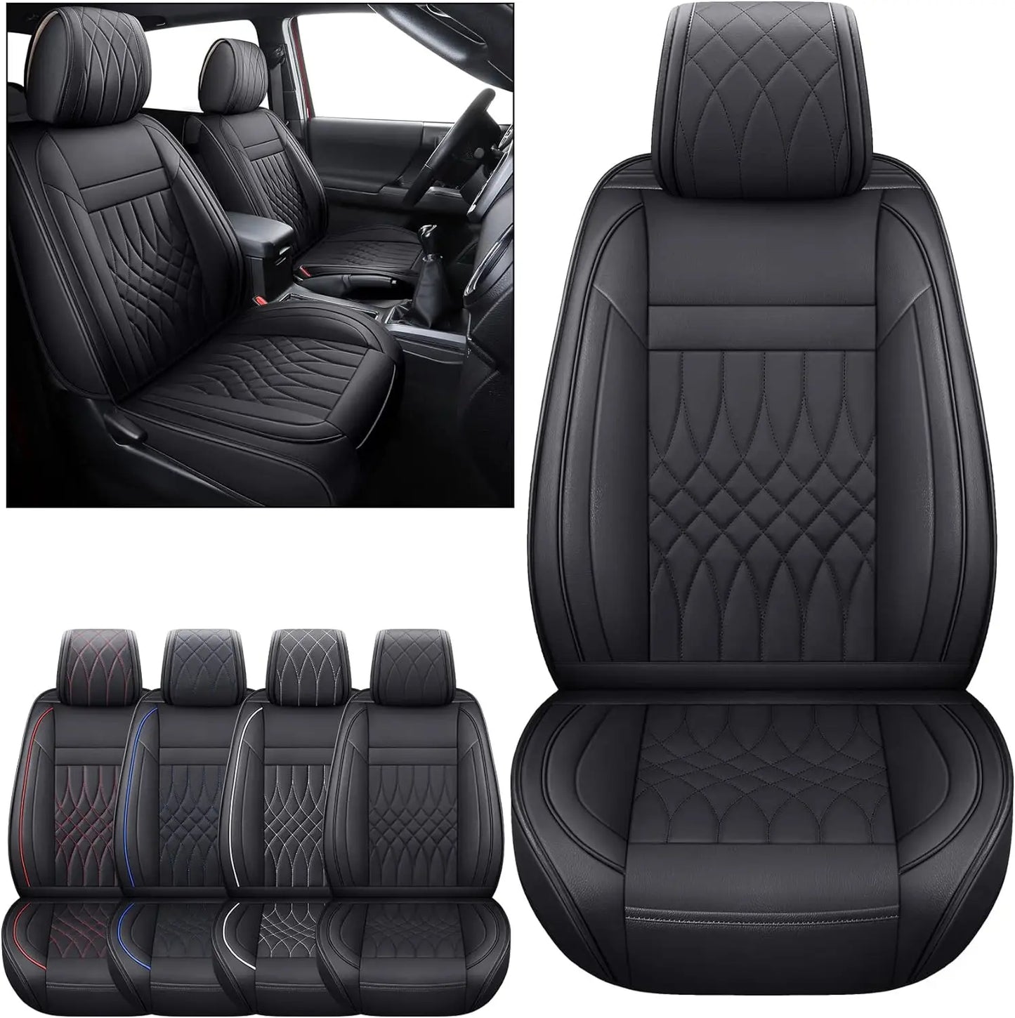 Leather Seat Covers for Toyota Tacoma (2005–2023)