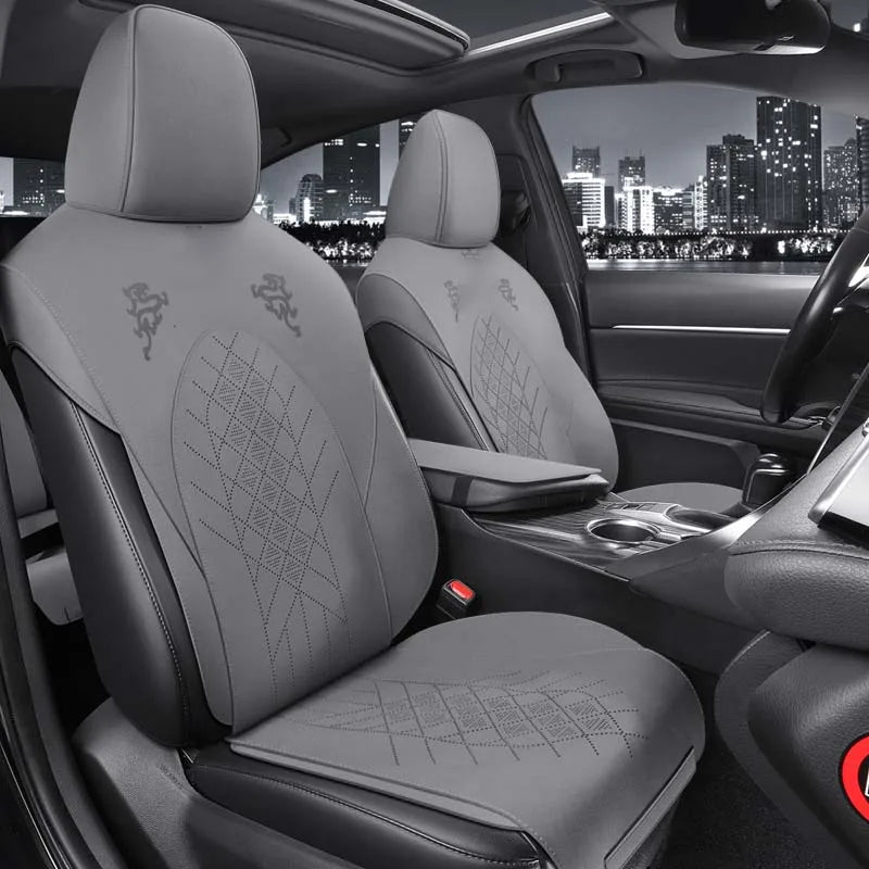 Half-Cover Alcantara Suede Car Seat Cushion Pads for Toyota Highlander