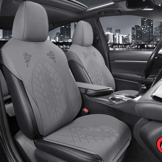 Half-Cover Alcantara Suede Car Seat Cushion Pads for Toyota Highlander