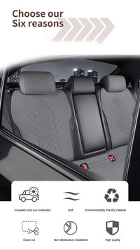 Half-Cover Alcantara Suede Car Seat Cushion Pads for Toyota Highlander