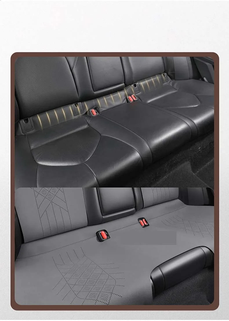 Half-Cover Alcantara Suede Car Seat Cushion Pads for Toyota Highlander