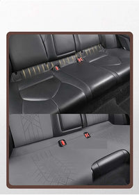 Half-Cover Alcantara Suede Car Seat Cushion Pads for Toyota Highlander