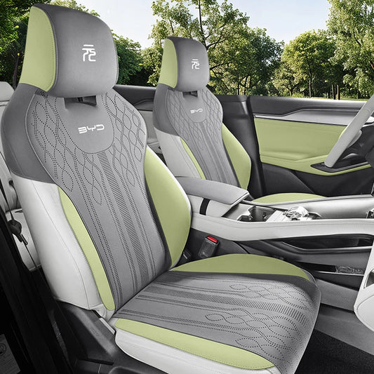 Half-Cover Suede Leather Seat Cushion Pads for BYD Yuan UP