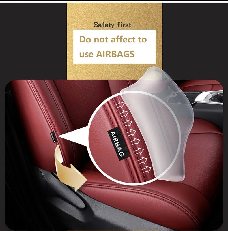 Leather Seat Covers for 2015–2024 Ford Mustang GT Coupe