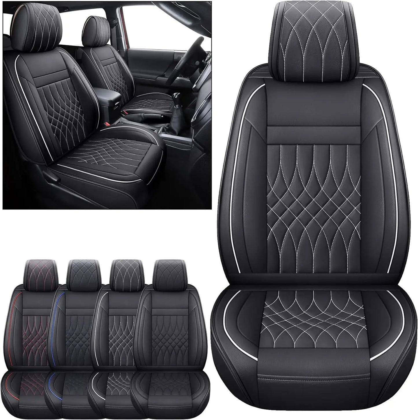 Leather Seat Covers for Toyota Tacoma (2005–2023)