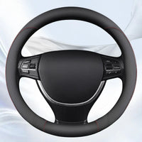 38 cm Universal Leather Steering Wheel Cover – Anti-Slip Grip
