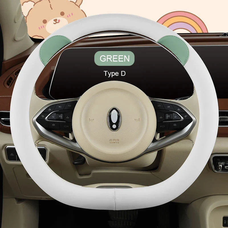 38 cm Universal Fun Leather Steering Wheel Cover