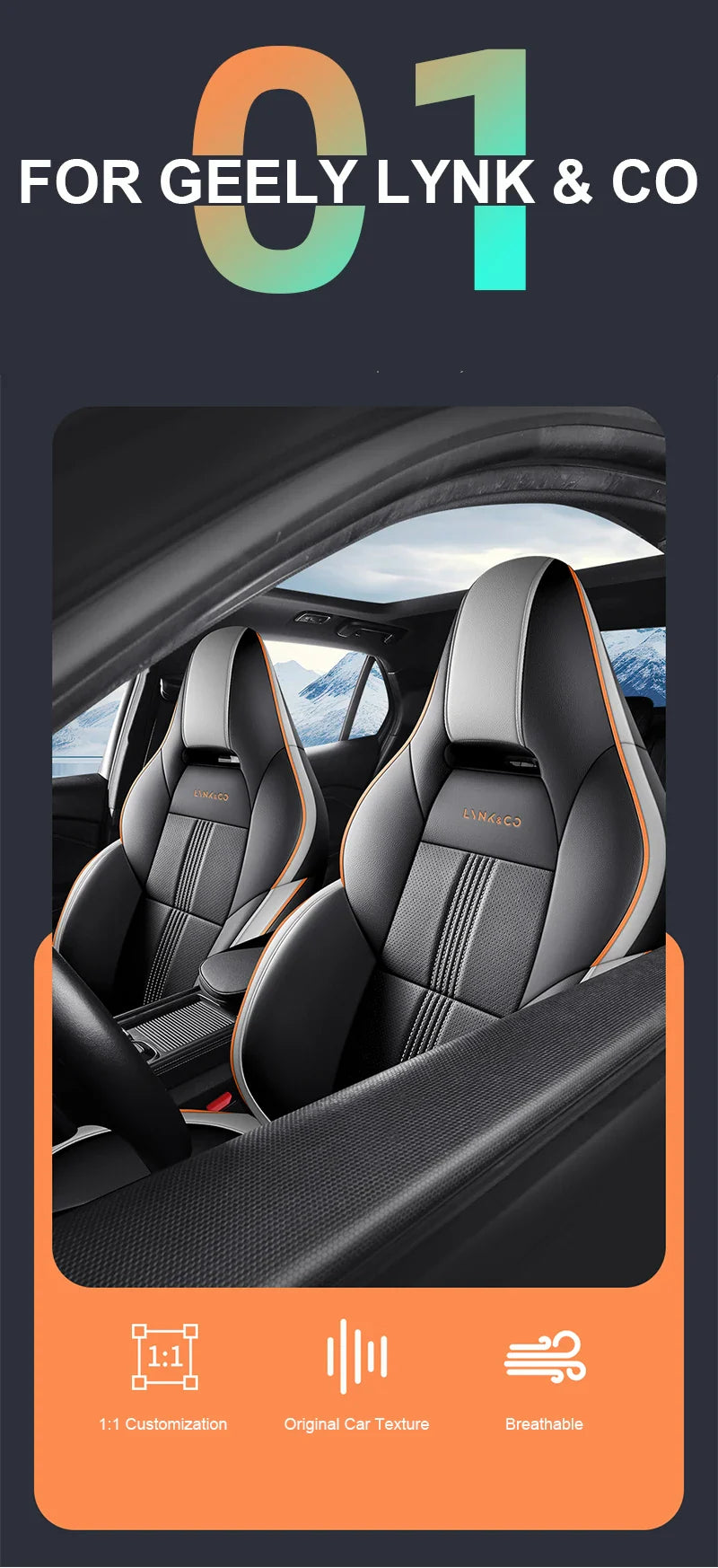 Leather Seat Covers for Lynk & Co 03 (2023–2024)