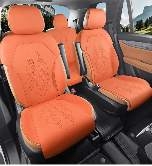 Half-Cover Suede Car Seat Cushion Pads for Lynk & Co 09