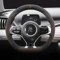 38 cm Anti-Slip Suede Steering Wheel Cover for BYD Atto 3 Yuan Plus