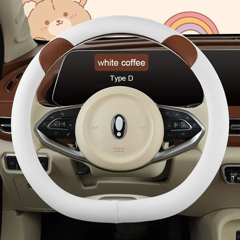 38 cm Universal Fun Leather Steering Wheel Cover