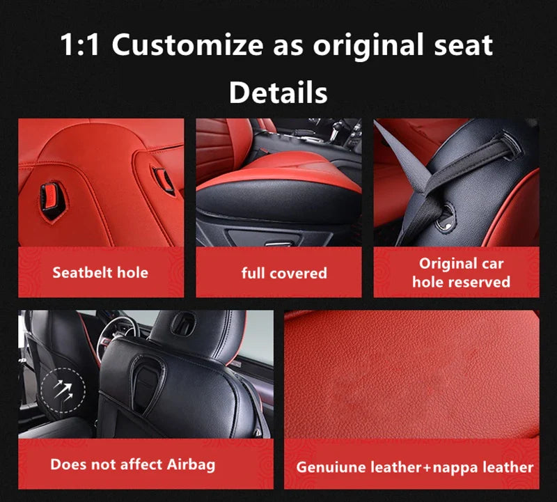 Leather Seat Covers for Chevrolet Camaro