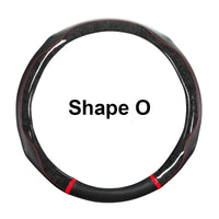 38 cm Universal Leather Steering Wheel Cover – Leopard Print, Anti-Slip