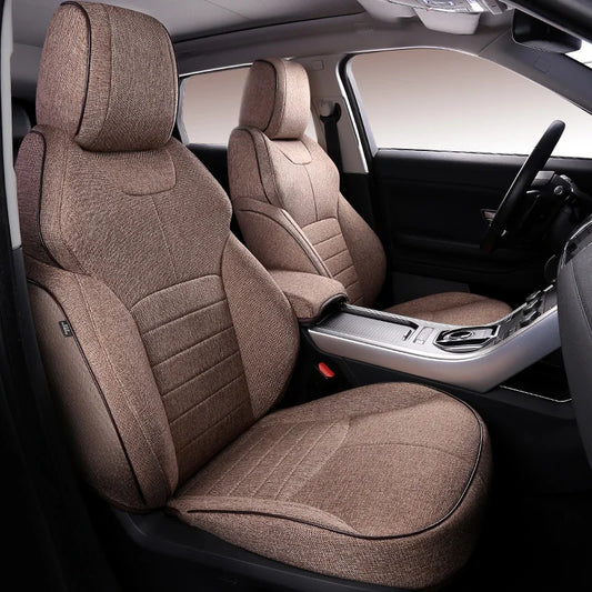 Flax Linen Seat Covers for Range Rover 2000