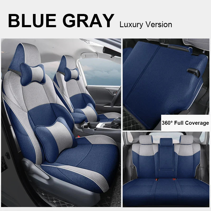 Flax Linen Breathable Seat Covers for Toyota bZ4X
