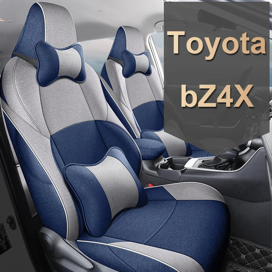 Flax Linen Breathable Seat Covers for Toyota bZ4X