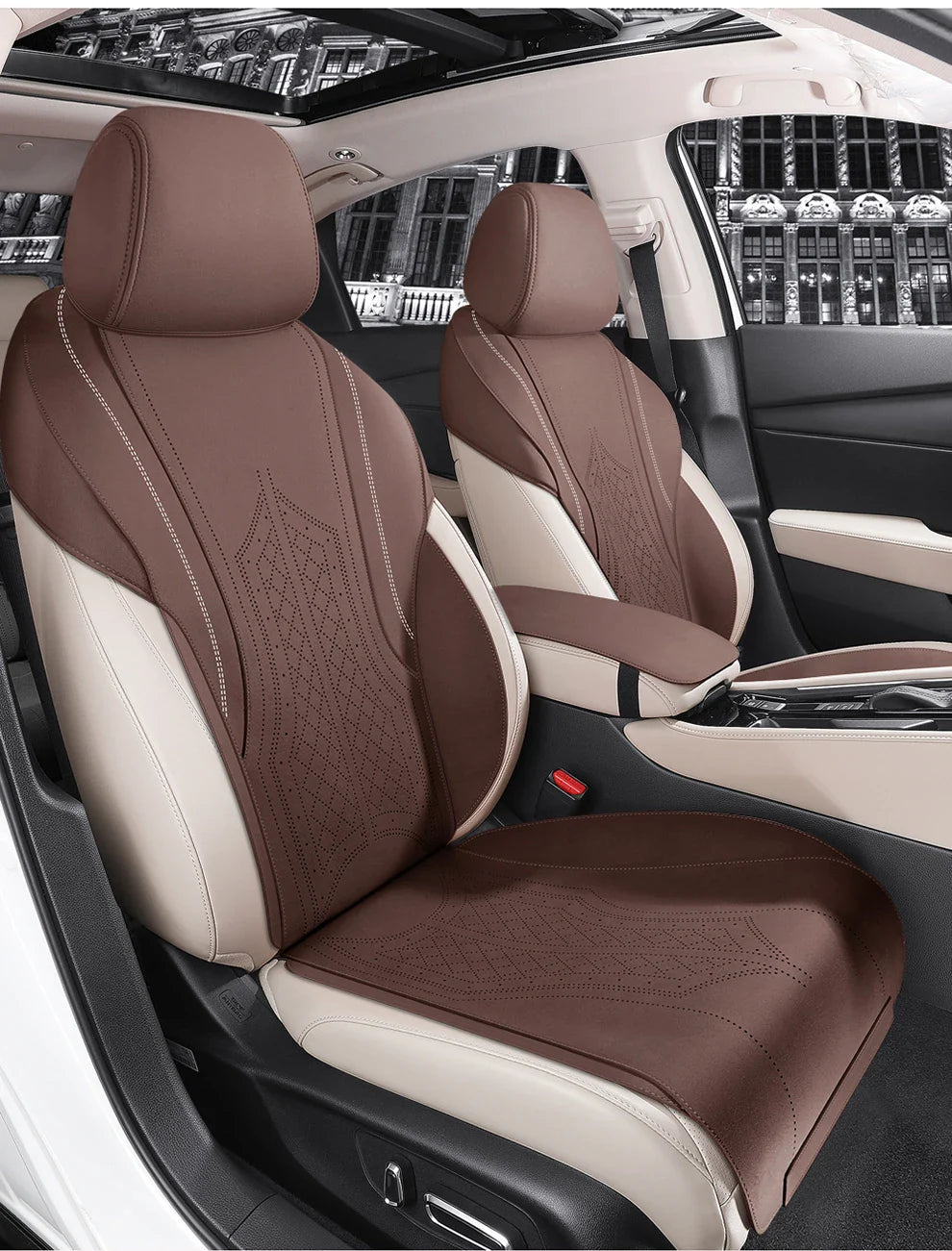 Half-Cover Suede Seat Covers for Honda Accord (2018–2023)