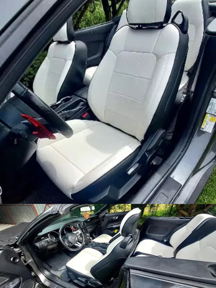 Leather Seat Covers for Ford Mustang Convertible