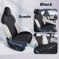 Car Suede Saddle Cushion Pad Half-Covered for Zeekr 001