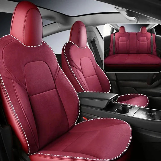 Suede Seat Covers for Tesla Model Y