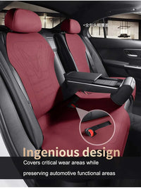 Half‑Cover Suede Car Seat Cushion Pads for Mercedes‑Benz GLC