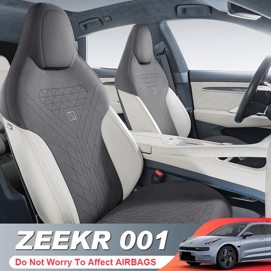 Car Suede Saddle Cushion Pad Half-Covered for Zeekr 001