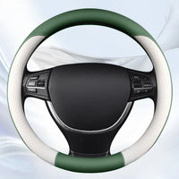38 cm Universal Leather Steering Wheel Cover – Anti-Slip Grip