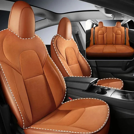Suede Seat Covers for Tesla Model 3