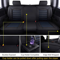 Leather Seat Covers for Toyota Tacoma (2005–2023)