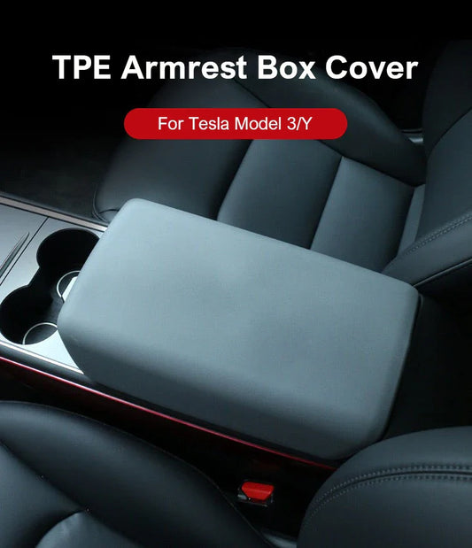 Eco TPE Armrest Console Cover for Tesla Model 3 / Model Y