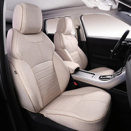 Flax Linen Seat Covers for Range Rover 2000
