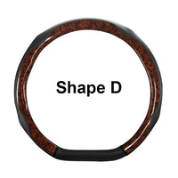 38 cm Universal Leather Steering Wheel Cover – Leopard Print, Anti-Slip