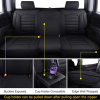Leather Seat Covers for Toyota Tacoma (2005–2023)