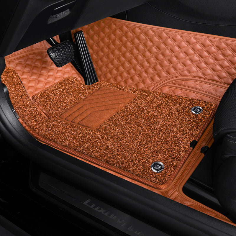 Custom-Fit Leather Floor Mats