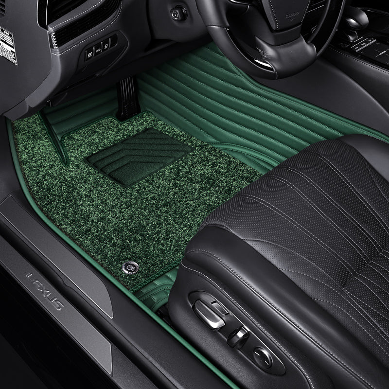 Custom-Fit Leather Floor Mats