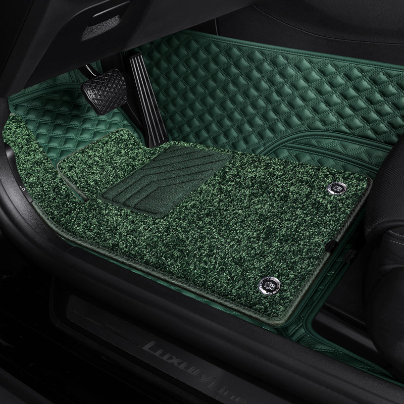 Custom-Fit Leather Floor Mats